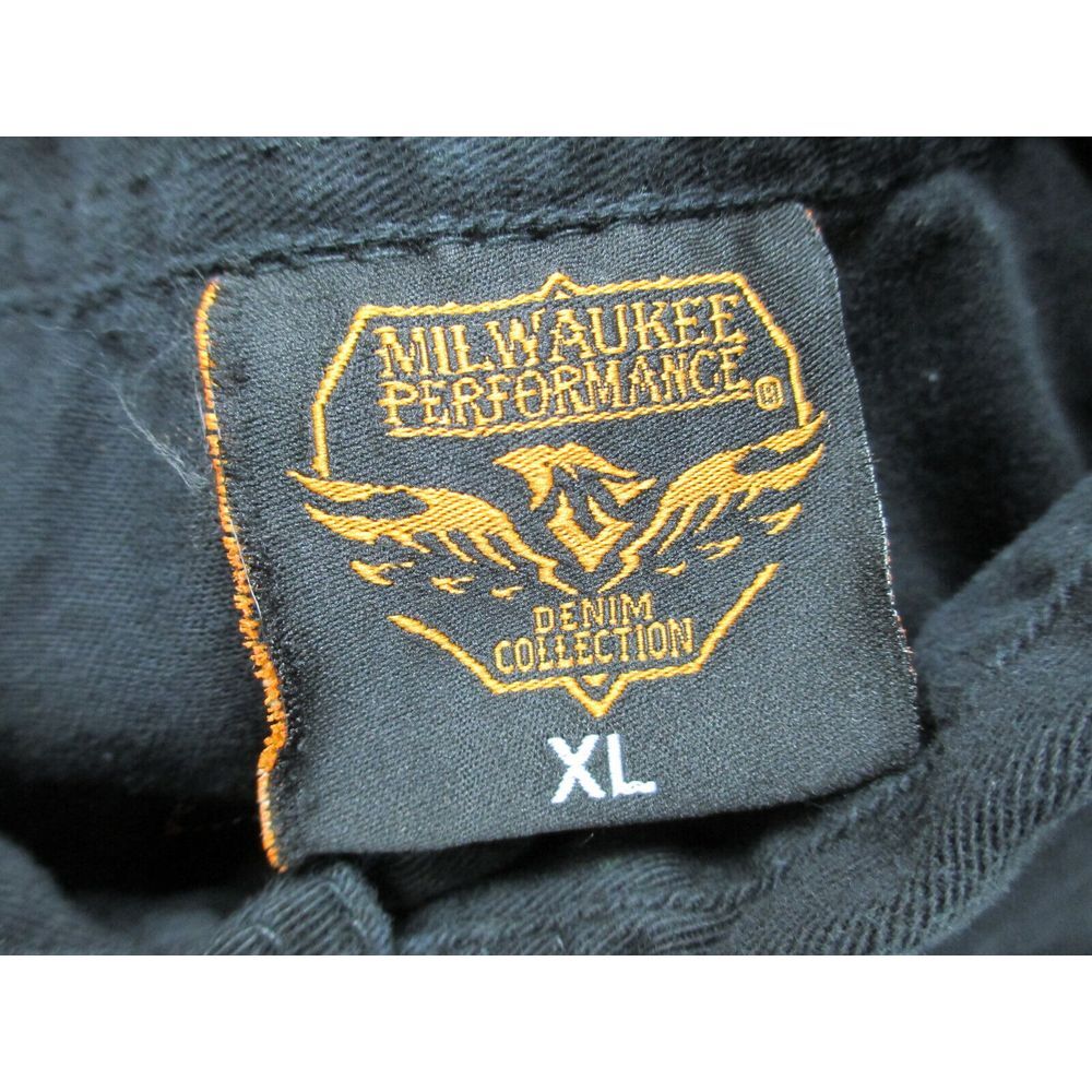 Milwaukee Performance Shirt Mens Extra Large Black Button Up Sleeveless Casual‎ - Picture 8 of 9